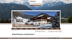 Desktop Screenshot of lienharterhof.com